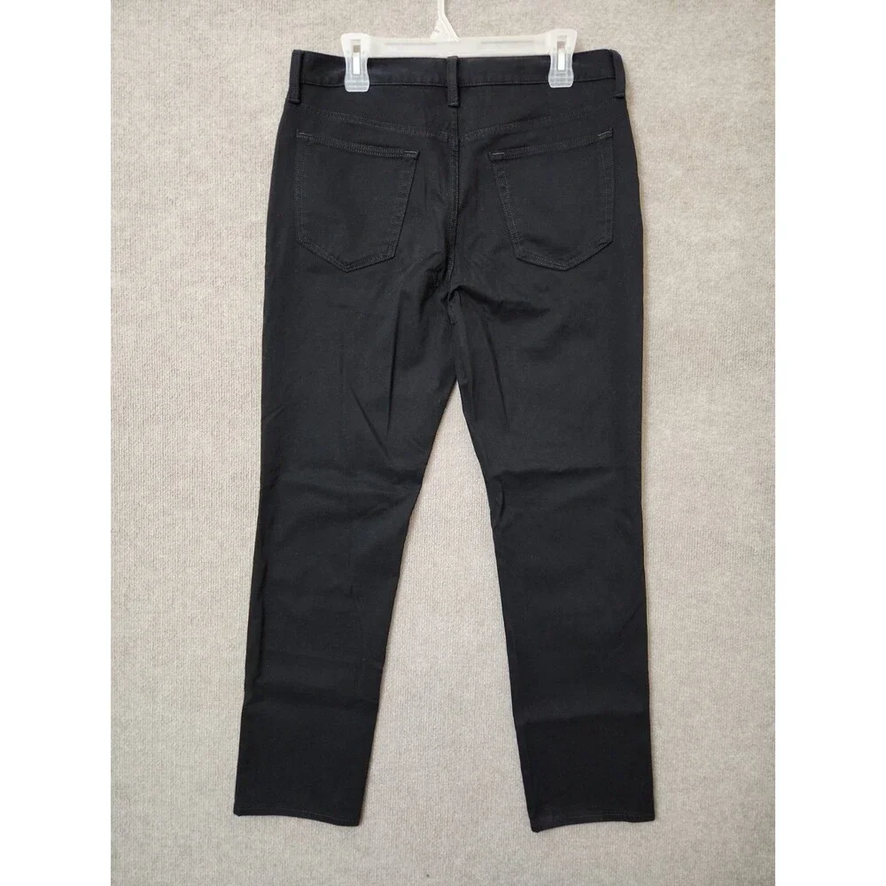 Banana Republic Slim Traveler Pants Mens 32x30 Black Stretch